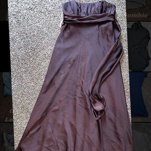 Long strapless Bridesmaids/ prom dress